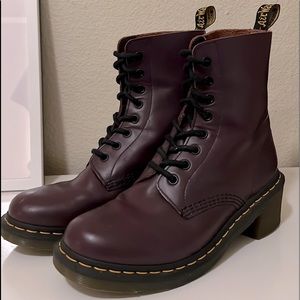 Like new Dr. Martens purple size 9 boots.